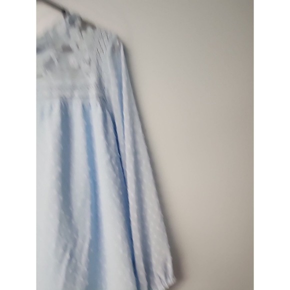 Womens Casual‎ Summer Spring Swiss Dot Ruffle Elegant Flare Sheer Top - Picture 5 of 6